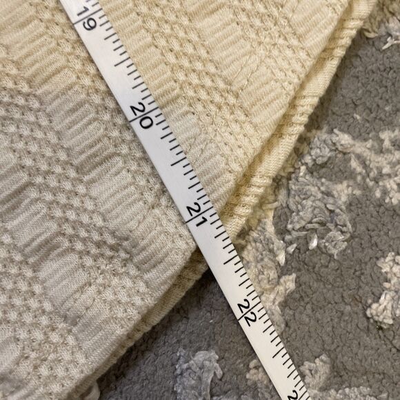 Free People Party in the Back Top Ribbed Knit Open Back w/ Scarf Tie Ivory Small - Picture 9 of 9